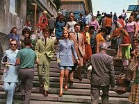 Dolac, stepenice oko 1960-ih godina. Modna revija Varteksa